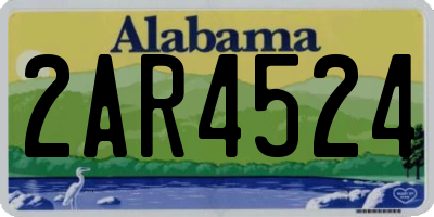 AL license plate 2AR4524