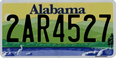 AL license plate 2AR4527