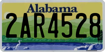 AL license plate 2AR4528
