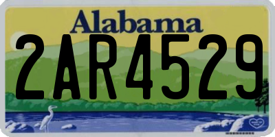 AL license plate 2AR4529