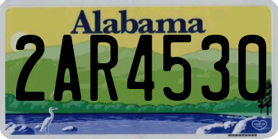 AL license plate 2AR4530