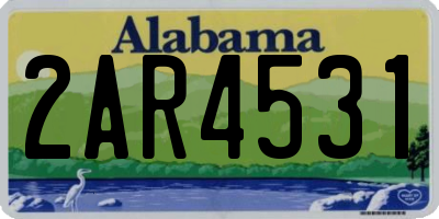 AL license plate 2AR4531