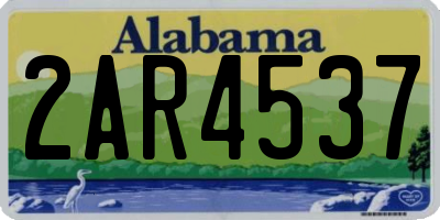 AL license plate 2AR4537