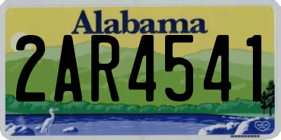AL license plate 2AR4541