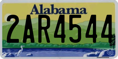 AL license plate 2AR4544