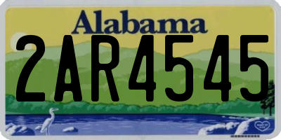 AL license plate 2AR4545