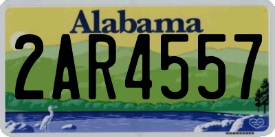 AL license plate 2AR4557
