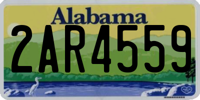 AL license plate 2AR4559