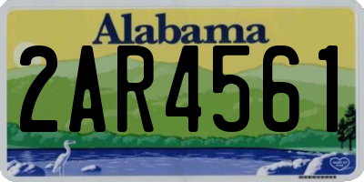 AL license plate 2AR4561
