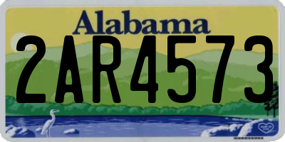 AL license plate 2AR4573