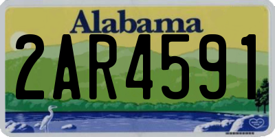 AL license plate 2AR4591