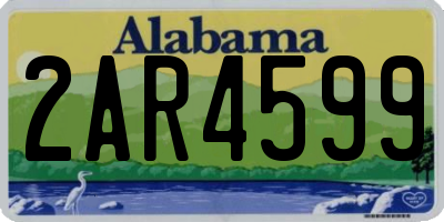 AL license plate 2AR4599