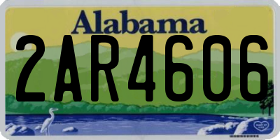AL license plate 2AR4606