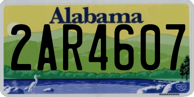 AL license plate 2AR4607
