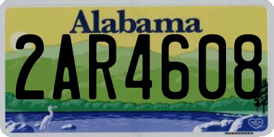 AL license plate 2AR4608