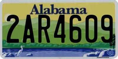AL license plate 2AR4609