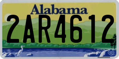 AL license plate 2AR4612