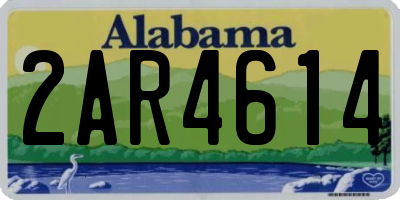 AL license plate 2AR4614