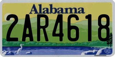 AL license plate 2AR4618