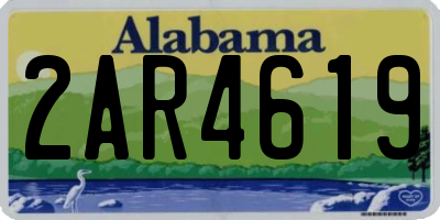 AL license plate 2AR4619