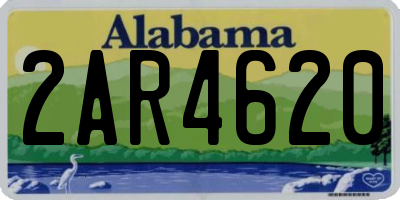 AL license plate 2AR4620