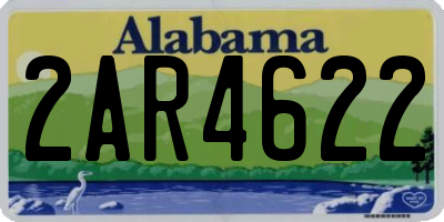 AL license plate 2AR4622