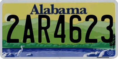 AL license plate 2AR4623