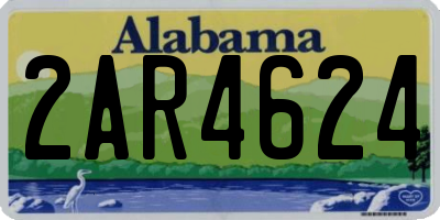 AL license plate 2AR4624