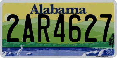 AL license plate 2AR4627