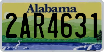 AL license plate 2AR4631
