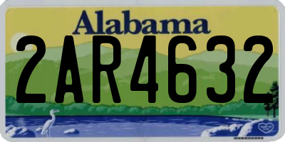 AL license plate 2AR4632