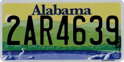 AL license plate 2AR4639