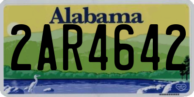 AL license plate 2AR4642