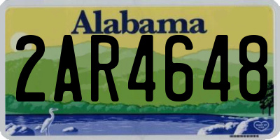 AL license plate 2AR4648