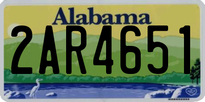 AL license plate 2AR4651