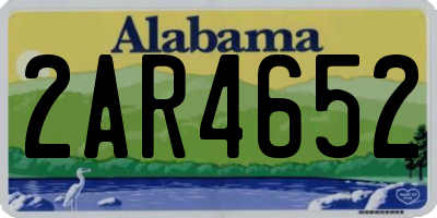 AL license plate 2AR4652
