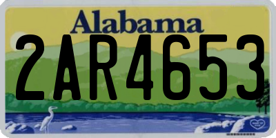 AL license plate 2AR4653