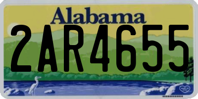 AL license plate 2AR4655
