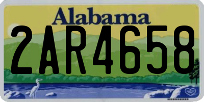 AL license plate 2AR4658