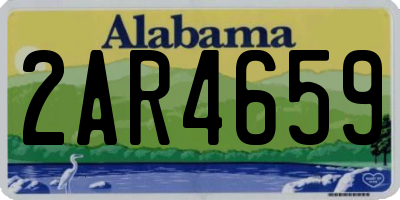AL license plate 2AR4659