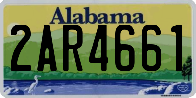 AL license plate 2AR4661