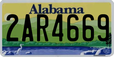 AL license plate 2AR4669
