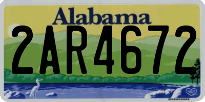 AL license plate 2AR4672