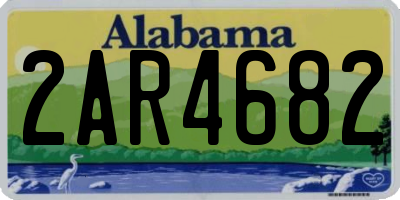 AL license plate 2AR4682