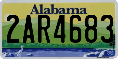 AL license plate 2AR4683