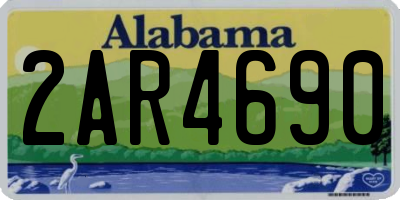 AL license plate 2AR4690