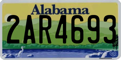 AL license plate 2AR4693