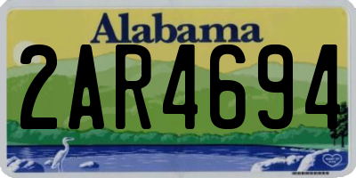 AL license plate 2AR4694