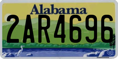 AL license plate 2AR4696