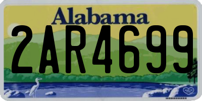 AL license plate 2AR4699